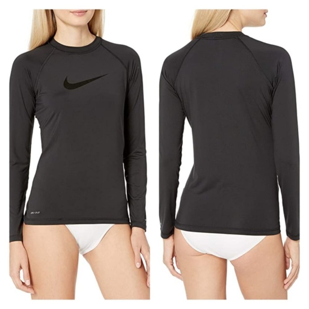 Nike Hydro Rash Guard Long Sleeve Shirt - Picture 4 of 4